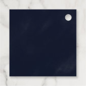 Niedliches Thema Geburtstagsparty Galaxie Geschenkanhänger (Rückseite)