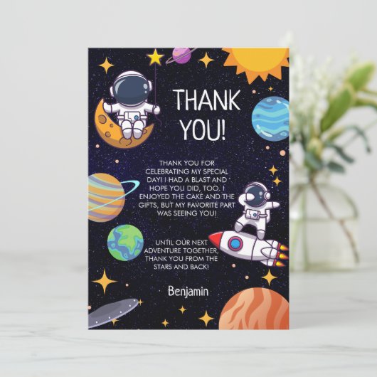 Niedliches Thema jedes Lebensalters Dankeskarte (Stehend Vorderseite)