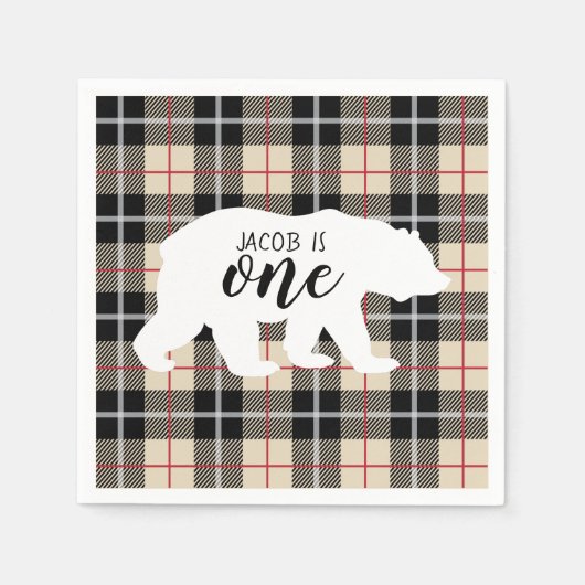 Niedliches Thomson Camel Pattern Bear 1. Geburtsta Serviette (Vorderseite)