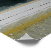 Niedliches Thru-Fenster mit der Statue Peeking Thr Poster (Ecke)