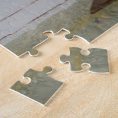 Niedliches Thru-Fenster mit der Statue Peeking Thr Puzzle (Seite)