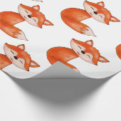 Niedliches Tier BabyFox | Wald Geschenkpapier (Ecke)