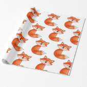 Niedliches Tier BabyFox | Wald Geschenkpapier (Ungerollt)