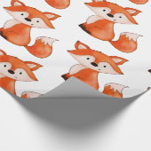 Niedliches Tier BabyFox | Wald Geschenkpapier (Ecke)