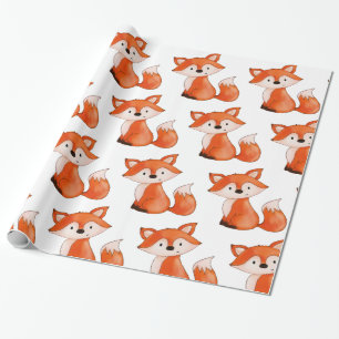 Niedliches Tier BabyFox   Wald Geschenkpapier