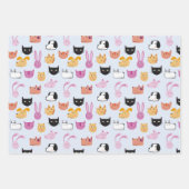 Niedliches Tier Geschenkpapier Set (Vorderseite 2)