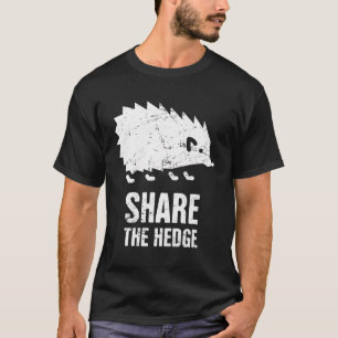 Niedliches Tier Hedge Hog Funny Igel teilen T-Shirt