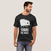 Niedliches Tier Hedge Hog Funny Igel teilen T-Shirt (Vorne ganz)