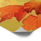 Niedliches Tier Herbst Poster (Ecke)