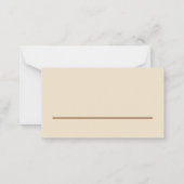 Niedliches Tier Mitteilungskarte (Rückseite)