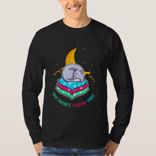 Niedliches Tier Nachtschwärmer Napping Schlaftier T-Shirt