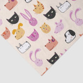 Niedliches Tier Seidenpapier (Detail)