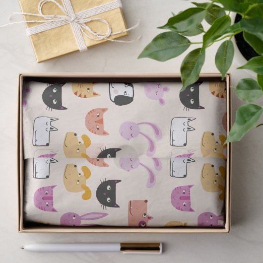 Niedliches Tier Seidenpapier (Geschenk)