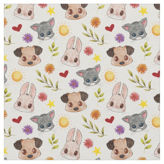 Niedliches tierisches Gewebe Stoff (Nahaufnahme)