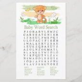 Niedliches Tiger Baby Shooting Word Search Game (Vorderseite)