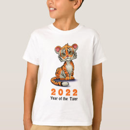 Niedliches Tiger Cub Chinesisch Neues Jahr des Tig T-Shirt