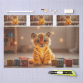 Niedliches Tiger Cub Dekoupage Tissue Paper Seidenpapier (Handwerk)