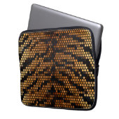 Niedliches Tiger-Farbmuster Laptopschutzhülle (Vorderseite Links)