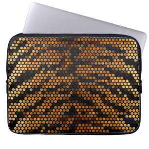 Niedliches Tiger-Farbmuster Laptopschutzhülle