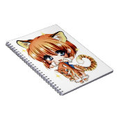 Niedliches Tiger-Liebe-Notizbuch Notizblock (Rechte Seite)