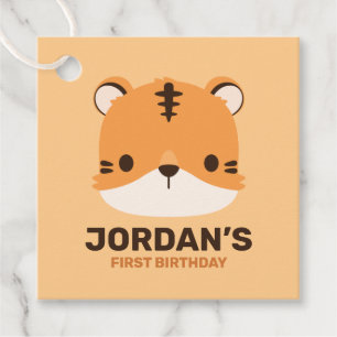 Niedliches Tiger mit Personalisiertem Namen Geschenkanhänger