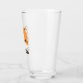 Niedliches Tiger mit Personalisiertem Namen Glas (Links)