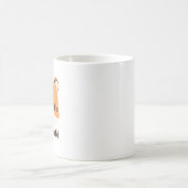 Niedliches Tiger mit Personalisiertem Namen Kaffeetasse (Mittel)