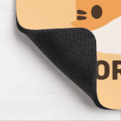 Niedliches Tiger mit Personalisiertem Namen Mousepad (Ecke)