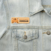 Niedliches Tiger mit Personalisiertem Namen Namensschild (Beispiel)