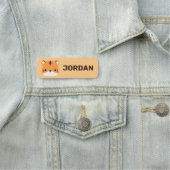 Niedliches Tiger mit Personalisiertem Namen Namensschild (Beispiel)