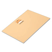 Niedliches Tiger mit Personalisiertem Namen Notizblock (angewinkelt)