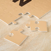 Niedliches Tiger mit Personalisiertem Namen Puzzle (Seite)