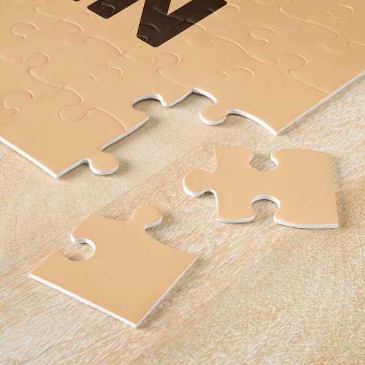 Niedliches Tiger mit Personalisiertem Namen Puzzle (Seite)