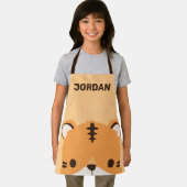 Niedliches Tiger mit Personalisiertem Namen Schürze (Insitu)