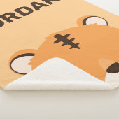 Niedliches Tiger mit Personalisiertem Namen Sherpadecke (3/4)