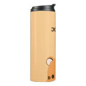 Niedliches Tiger mit Personalisiertem Namen Thermosbecher (Nach links gedreht)