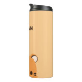 Niedliches Tiger mit Personalisiertem Namen Thermosbecher (Nach rechts gedreht)