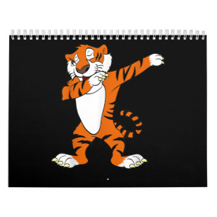 Niedliches Tiger-Party Kalender