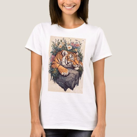 Niedliches Tiger-Shirt T-Shirt (Vorderseite)