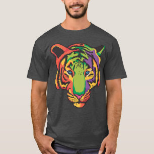 Niedliches Tiger Tiger Tiger Farbiger Big Cat Pop T-Shirt