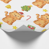 Niedliches Tiger-Wrapping-Papier Geschenkpapier (Ecke)