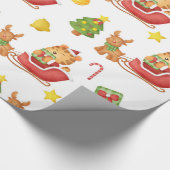 Niedliches Tiger-Wrapping-Papier Geschenkpapier (Ecke)