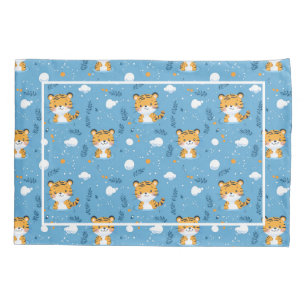 Niedliches Tigermuster Pillowcase für Kleinkinder Kissenbezug
