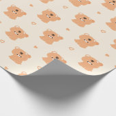 Niedliches Tigerpaar Geschenkpapier (Ecke)