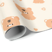 Niedliches Tigerpaar Geschenkpapier (Rolleneckpunkt)
