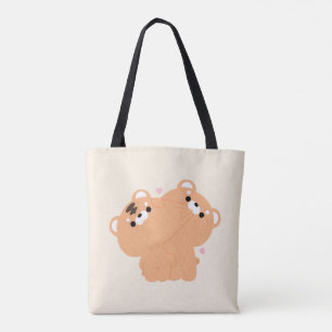 Niedliches Tigerpaar Tasche