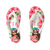 Niedliches Tiki Girl Summer Tropical Name Girl's Kinderbadesandalen (Fußbett)