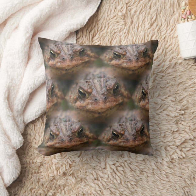 Niedliches Toad Face Animal Muster Kissen (Decke)