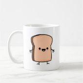 Niedliches Toastbrot Kaffeetasse (Links)