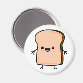 Niedliches Toastbrot Magnet (Vorderseite/Rückseite)